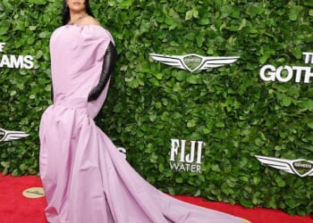 Rihanna suffered a rare fashion fail at the Gotham Film Awards on Sunday evening