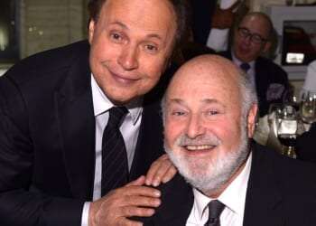 On Monday, the Reiners' famous friends gathered for a impromptu memorial. Comedian Albert Brooks hosted the gathering. Also in attendance were actor Billy Crystal (pictured with Rob Reiner), his producer wife Janice, and comedians Larry David, Bill Hader and Conan O'Brien
