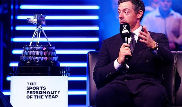 Rory McIlroy welled up during his interview at the BBC Sports Personality of the Year awards