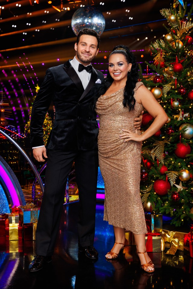 Vito Coppola and Scarlett Moffatt on the set of Strictly Come Dancing Christmas Special 2025.