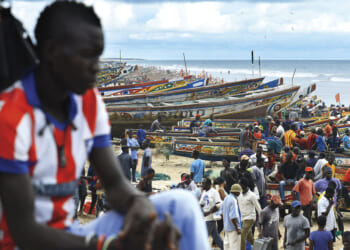 Senegalese immigrants leave home, brave boats to get to Europe.