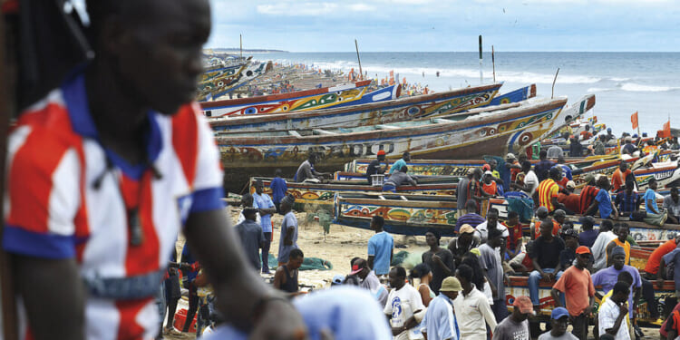 Senegalese immigrants leave home, brave boats to get to Europe.