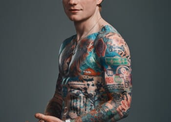 Ed Sheeran has revealed a remarkably muscular new look after stripping down to his waist for the latest edition of Men's Health UK