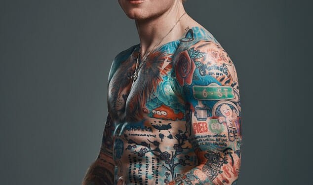 Ed Sheeran has revealed a remarkably muscular new look after stripping down to his waist for the latest edition of Men's Health UK