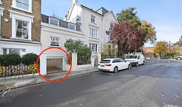 The private, off-street parking space in Notting Hill is going for almost £300,000