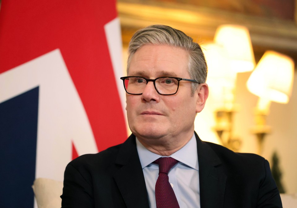 British Prime Minister Sir Keir Starmer at 10 Downing Street.