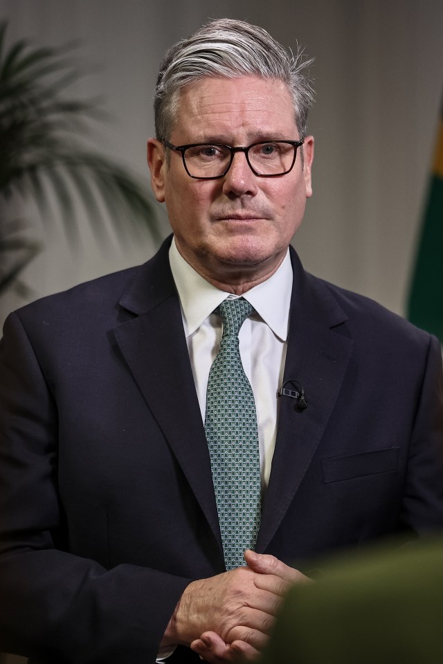 Prime Minister Sir Keir Starmer at the G20 summit in Johannesburg, South Africa.