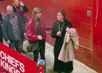 Taylor Swift was spotted arriving at Arrowhead Stadium for the Chiefs' Christmas game