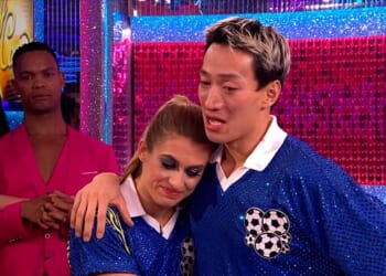Strictly Come Dancing fans spotted a telling sign that Nancy Xu and Carlos Gu's fall-out was far from over, as he broke down in tears during Saturday's final