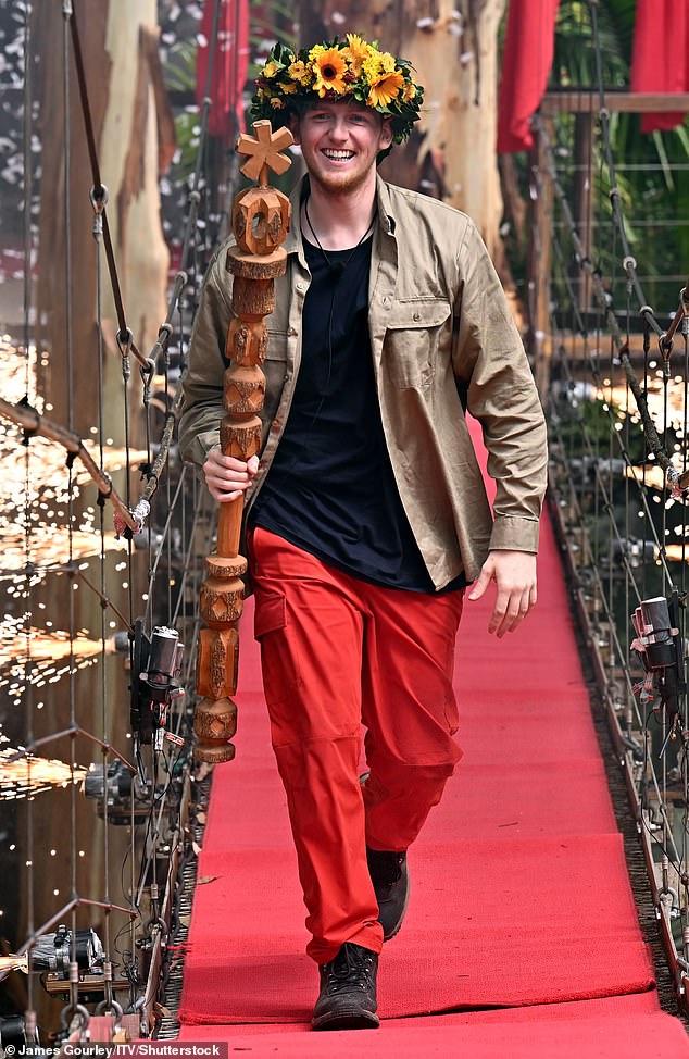 On Wednesday, George congratulated fellow YouTuber Angryginge on his recent I'm A Celeb win, after becoming the first content creator crowned King of the Jungle