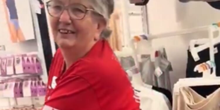 A left-wing social media user approached an elderly Target employee and harassed her choice to wear a Charlie Kirk shirt.