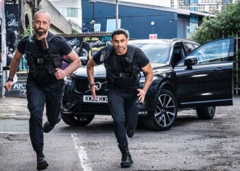 Sergeant Shazad Sadiq (right, on Hunted), a temporary inspector with Durham Constabulary, is accused of making discriminatory comments which could amount to gross misconduct