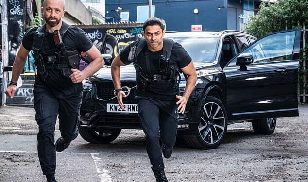 Sergeant Shazad Sadiq (right, on Hunted), a temporary inspector with Durham Constabulary, is accused of making discriminatory comments which could amount to gross misconduct