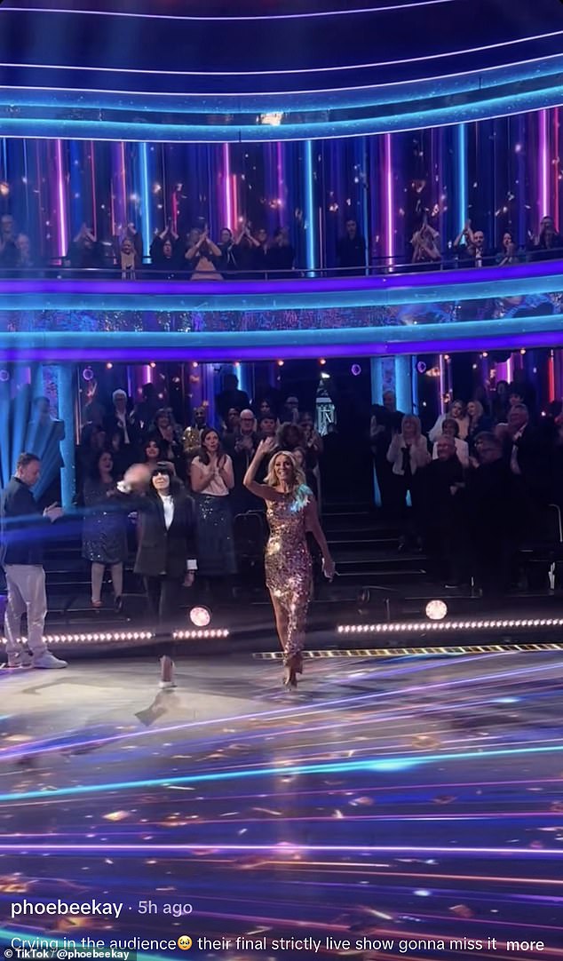 Ahead of the live show getting under way, Phoebe posted the emotional clip on TikTok, capturing Tess and Claudia as they walked out together to rapturous applause from the studio audience