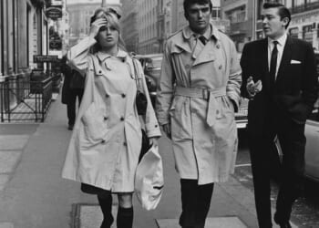 French actress Brigitte Bardot out shopping during a visit to London, October 26 1963
