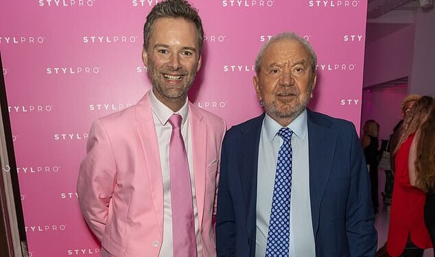 The Apprentice winner Tom Pellereau, 46, has split from his business partner Lord Alan Sugar, 87, after 14 years (pictured at StylPro launch event in September 2024)