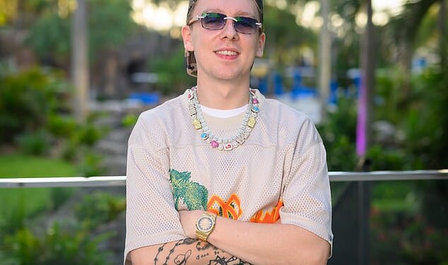 Rapper Aitch during his time on I'm A Celebrity... Get Me Out Of Here! earlier this month