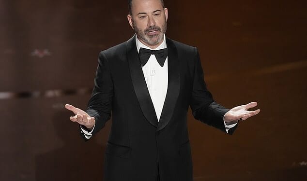 YouTube has won the rights to stream the Oscars from ABC, the Academy said Wednesday. Pictured, frequent host Jimmy Kimmel at the 2024 awards