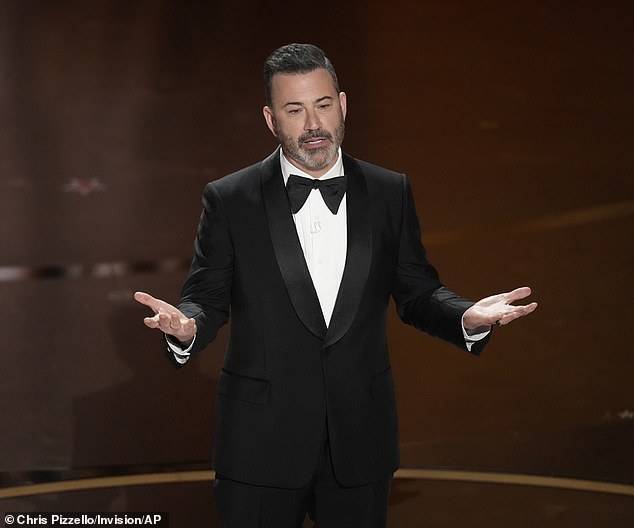 YouTube has won the rights to stream the Oscars from ABC, the Academy said Wednesday. Pictured, frequent host Jimmy Kimmel at the 2024 awards