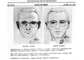A composite sketch and description circulated by San Francisco Police as they tried - in vain - to catch the Zodiac killer, who terrorized northern California between 1968 and 1969