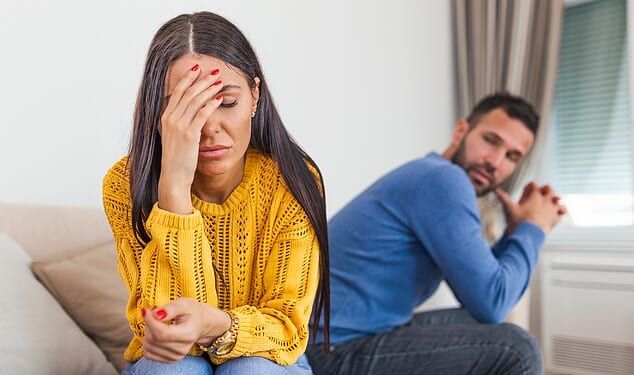 Breaking up is hard to do - especially around Christmas. An expert has said it's kindest to act sooner rather than later (file image)