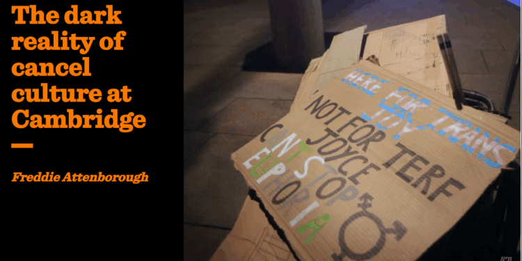 The dark reality of cancel culture at Cambridge | Freddie Attenborough