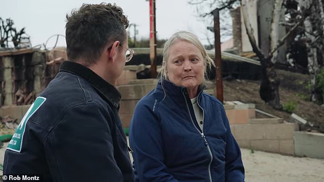 Montz's mother kept Montz's childhood home by working extra hospital shifts after her divorce in the cliffside Los Angeles community during the 1980s - a place the director recalls as a 'middle-class utopia,' not the multimillionaire enclave burned in January