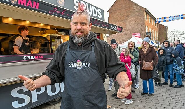 Spudman, whose real name is Ben Newman, has become Britain's most famous spud seller in recent years thanks to TikTok