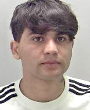 Jan Jahanzeb, 17, led the girl away from her friends and was caught on video covering her mouth as she tried to scream