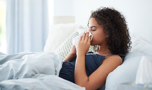 A resurfaced study suggests nasal rinsing may reduce the length of the common cold by up to two days (stock image)