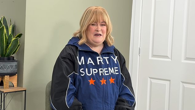 But none were likely to be as special or as surprising, as that from his unlikely new pal Susan Boyle, who shared a video serenading the two-time Oscar nominee