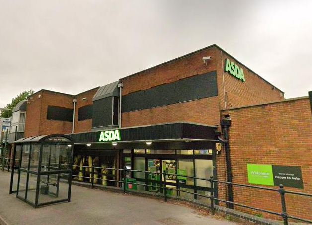 Exterior of the ASDA West End supermarket.