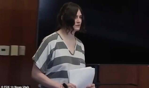 Mia Bailey, 30, begged the judge to let her skip the hearing in a Utah court on Friday, voicing concerns that reliving details of her crimes could spark a mental breakdown