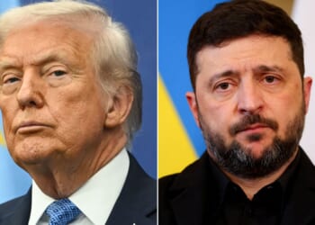 President Donald Trump told Politico that Ukrainian President Volodymyr Zelenskyy is "gonna have to get on the ball and start ... accepting thing" because "he's losing."