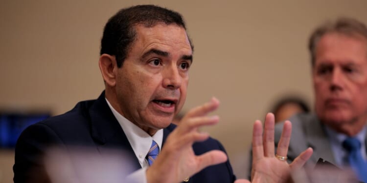 Democratic Representative Henry Cuellar (D-TX) speaks during a House hearing in the Rayburn House Office Building on Capitol Hill in Washington, DC on May 6, 2025.