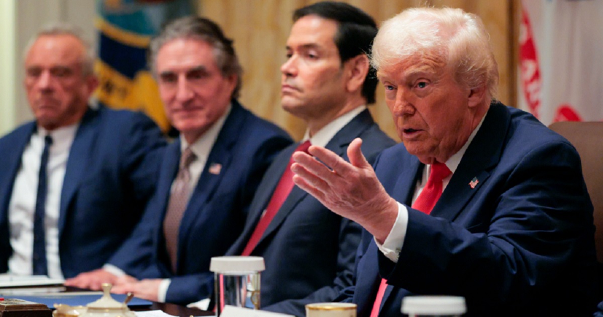 President Donald Trump, pictured at a Cabinet meeting at the White House on Tuesday.