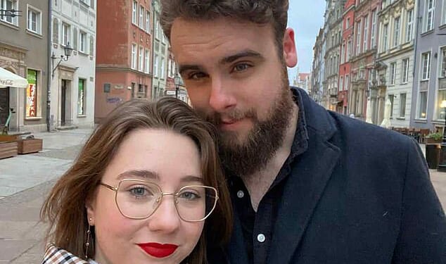 Ivan Prothero with his Polish wife Gabriela. The couple decided to settle in Poland after Gabriela struggled to find a job in the UK