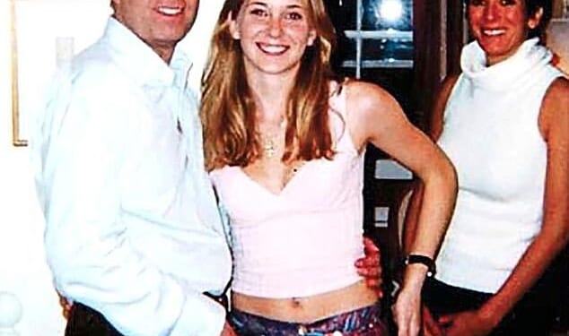 Andrew Mountbatten-Windsor is pictured with Epstein accuser Virginia Giuffre, who claimed she had been forced to have sex with the royal after being trafficked from the US