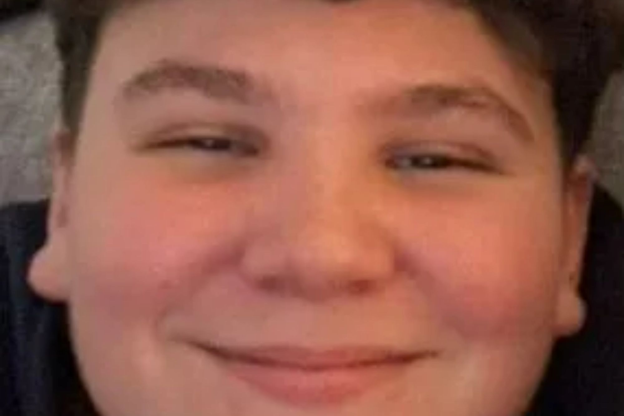 An image collage containing 1 images, Image 1 shows Headshot of Jay Black, a white 12-year-old boy with black curly hair, smiling