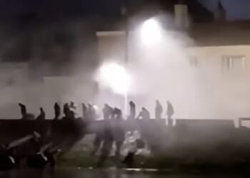 French police clashed with migrants on Saturday morning as they attempted to launch a dinghy in the small town of Grand-Fort-Philippe