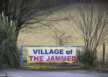 Melbury Abbas in Dorset near Shaftesbury has been nicknamed the 'Village of the Jammed' by quick witted locals as their village is jammed up regularly with HGVs