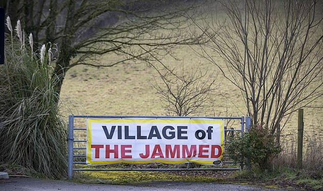 Melbury Abbas in Dorset near Shaftesbury has been nicknamed the 'Village of the Jammed' by quick witted locals as their village is jammed up regularly with HGVs
