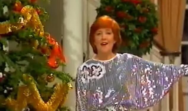 Cilla thriller: The Liverpudlian star, at the height of her fame in the 80s, recorded the Cilla Black's Christmas Eve TV special in 1983, footage of which has recently resurfaced - much to the fascination of modern viewers