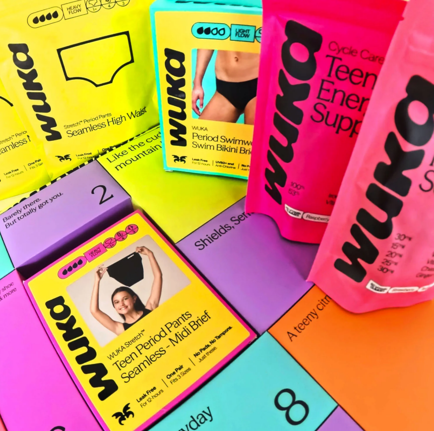 WUKA teen period products.