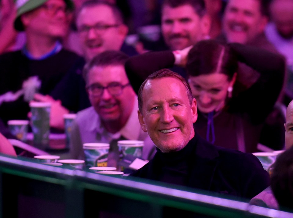 Ray Parlour in the crowd at the World Darts Championship.