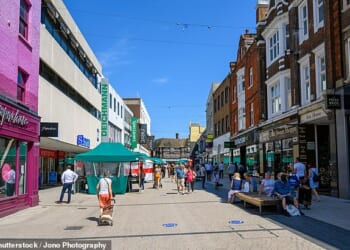 Bromley High Street, which is known for its good selection of shops and eateries