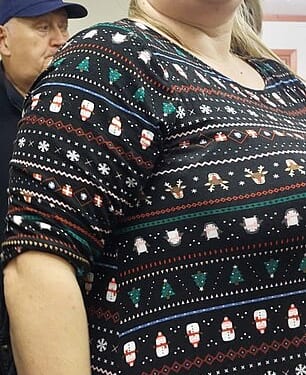 Before: The  Christmas photo that shocked Lindsay