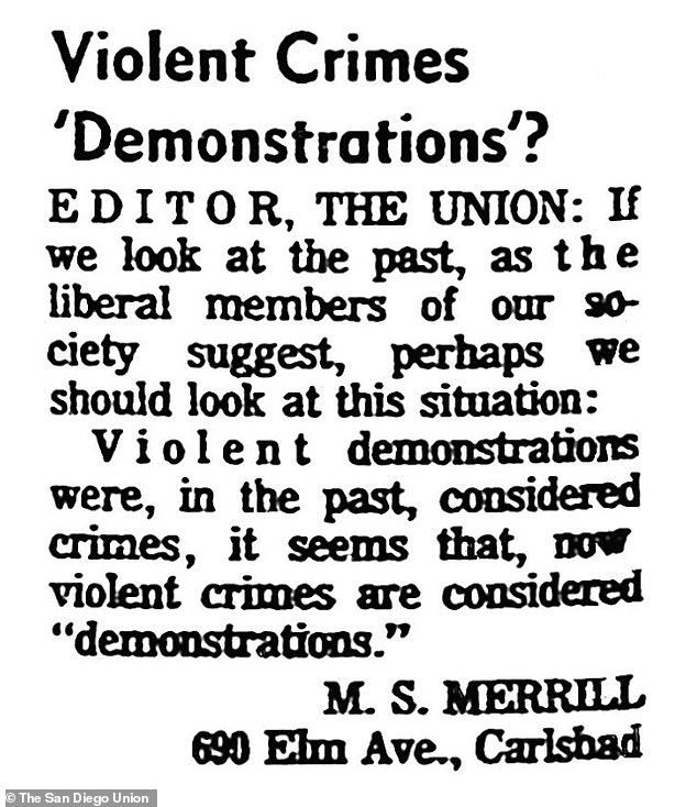 As with the Zodiac killer and the Black Dahlia Avenger, Merrill also corresponded with the press. He sent this cryptic letter to the editor of The San Diego Union in September 1964