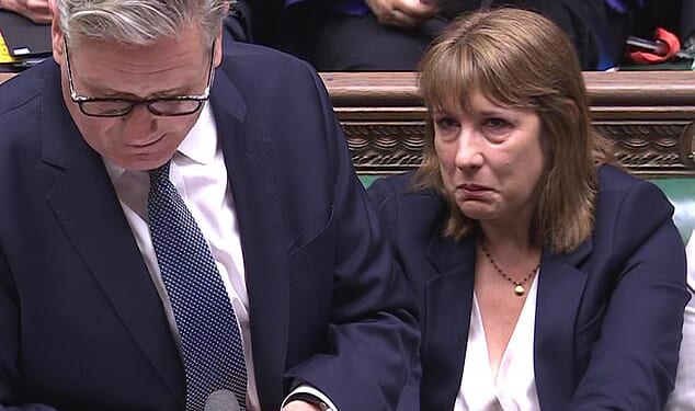 Prime Minister Sir Keir Starmer and Chancellor Rachel Reeves at PMQs earlier this year