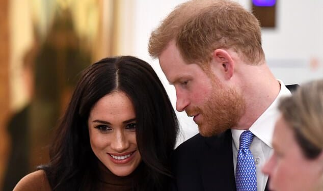 Prince Harry and Meghan Markle during their visit to Canada House in London in January 2020